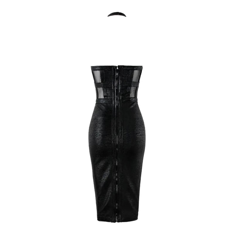 Thumbnail of Hun Black Bodycon Dress image