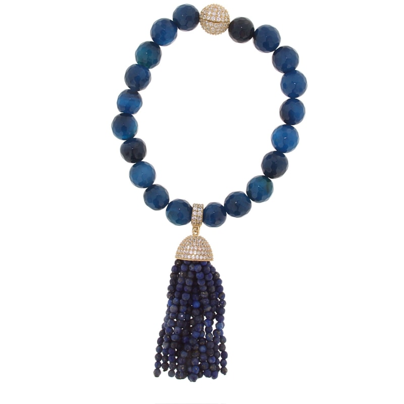 Thumbnail of Lapis Tassel Bracelet image