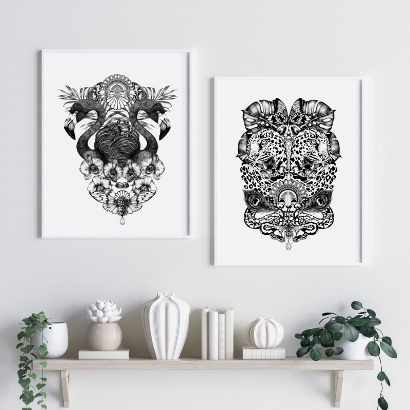 Thumbnail of 'Jewel & Jaguar' - Fine Art Print A3 image