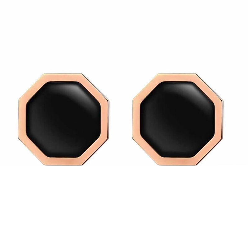 Thumbnail of Okto Vintage Black Earrings - Rose Gold image