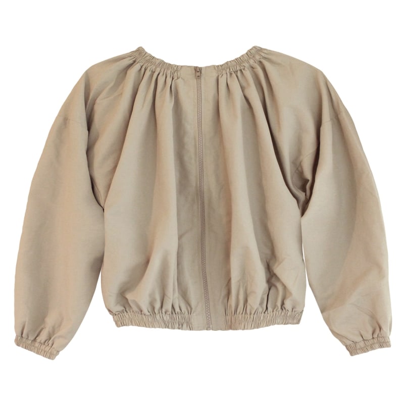 Thumbnail of Norma Recycled Ruffle Jacket In Beige image