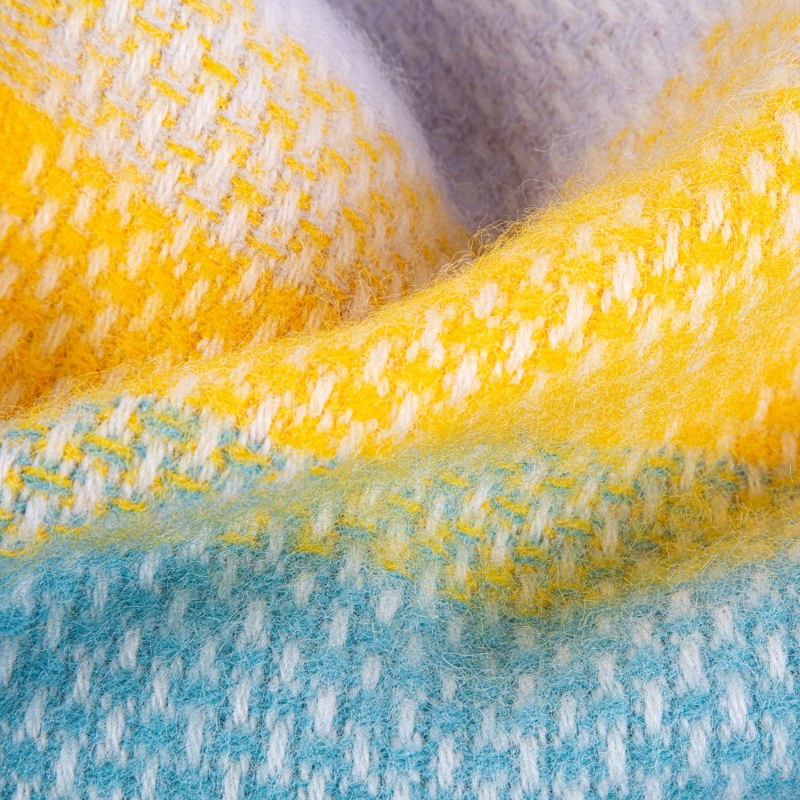 Thumbnail of Super Fluffy Pure New Wool Blanket - Multicolour image