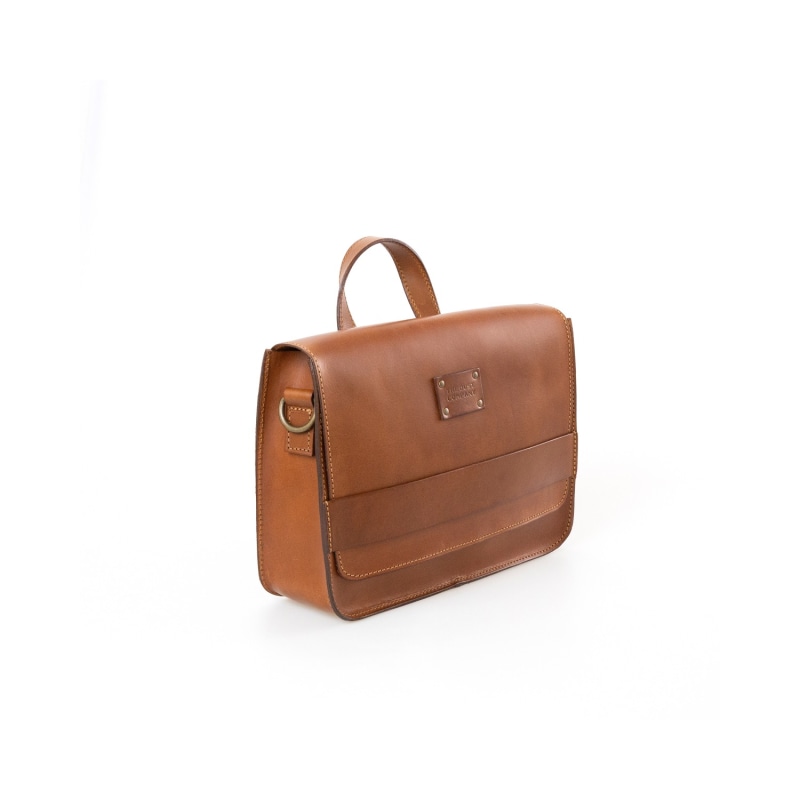 Thumbnail of Leather Messenger In Cuoio Brown image