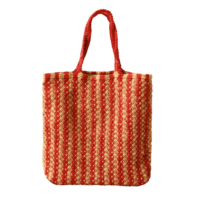 Thumbnail of Louisa Striped Jute Tote Bag image