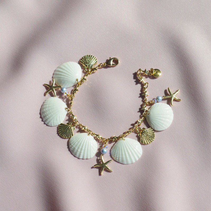 Thumbnail of Little Mermaid Porcelain Seashell Bracelet image