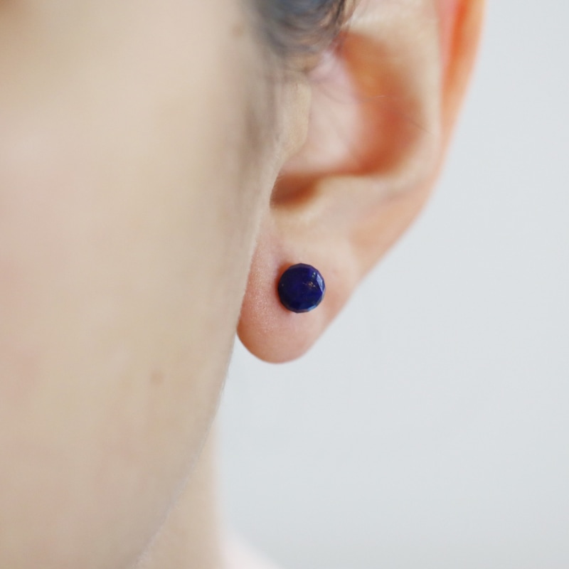 Thumbnail of Lapiz Blue Stud Earrings image