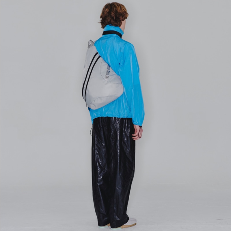 Hybrid Messenger Bag - Silver by HAH ARCHIVE