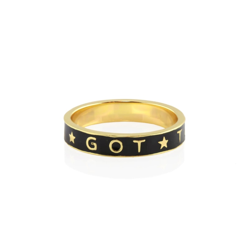 Thumbnail of I Got This Enamel Ring White image