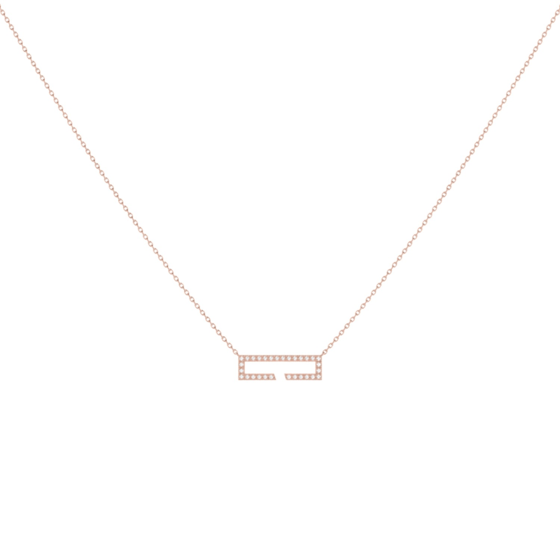 Thumbnail of Swing Necklace In 14 Kt Rose Gold Vermeil On Sterling Silver image