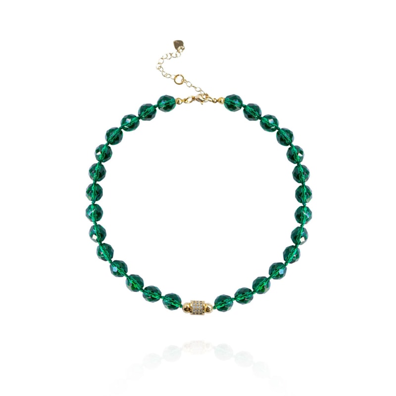 Thumbnail of Leni Mini Necklace In Emerald image