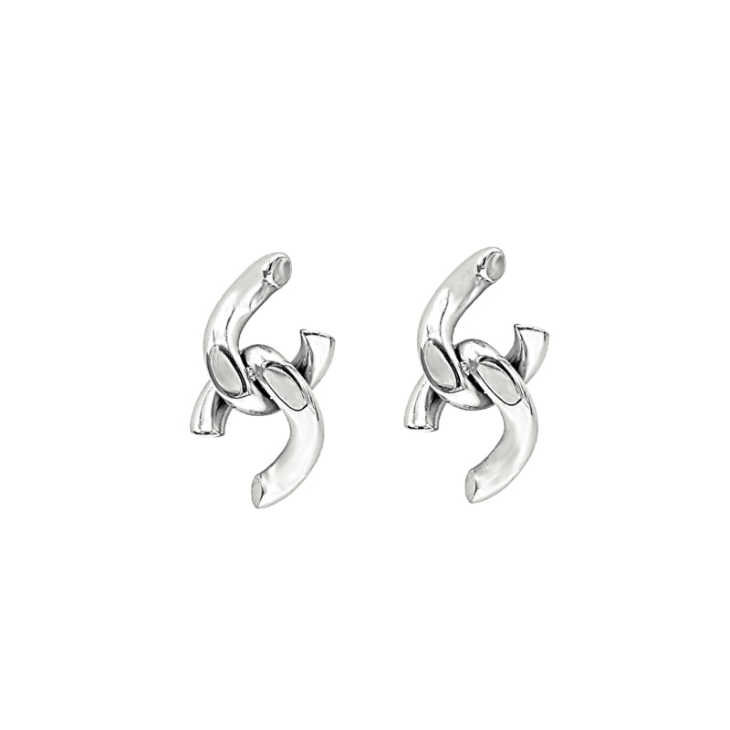Thumbnail of Broken Chain Earrings - Silver image