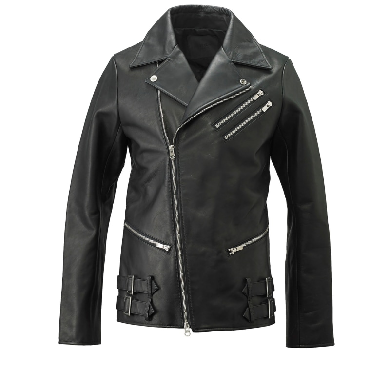 Thumbnail of Tokkou Unisex Cowhide Leather Jacket In Black image