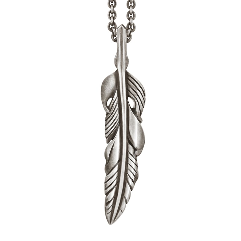 Thumbnail of Feather Pendant In Sterling Silver image