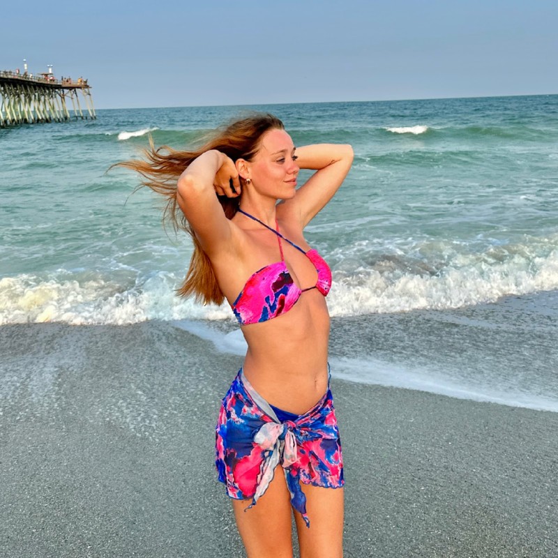 Ibiza Mesh Sarong Skirt Kamari Swim Wolf Badger