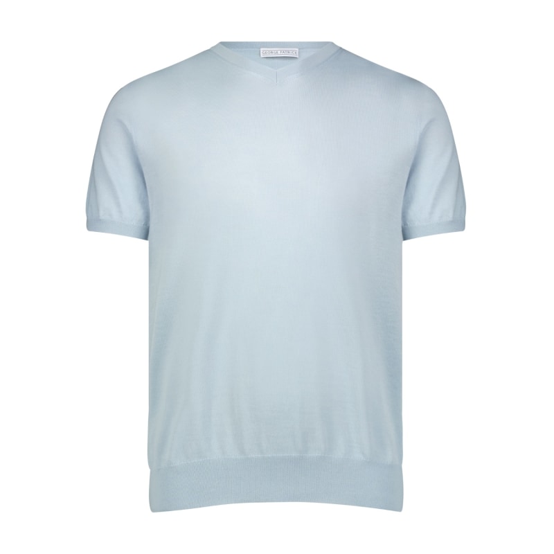 Ice blue cashmere sweater sales