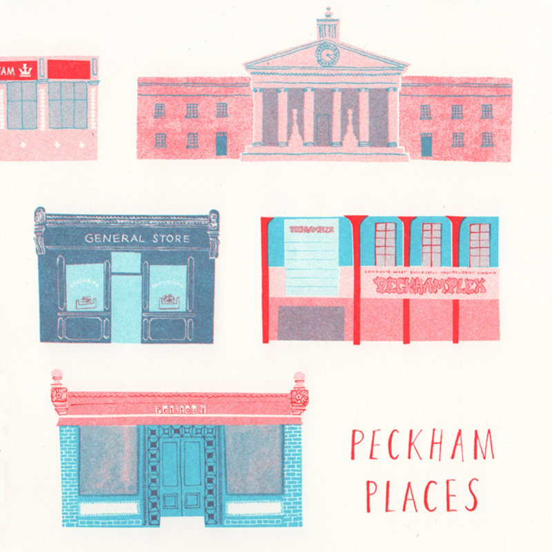 Thumbnail of Peckham Places Risograph Print image