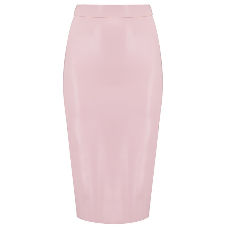 Thumbnail of Latex Midi Skirt - Pink image