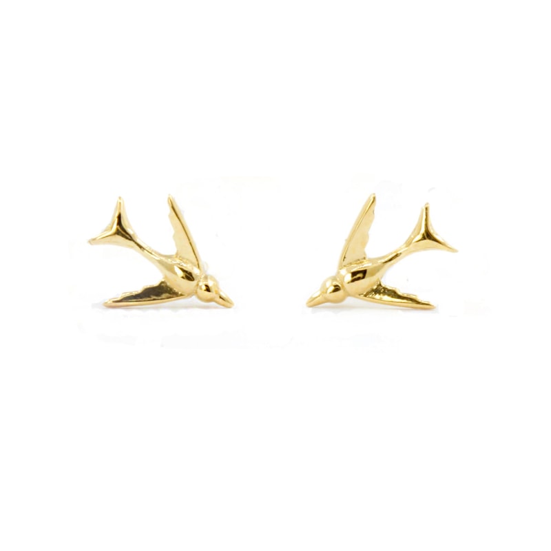 Thumbnail of Swallow Earrings Gold image