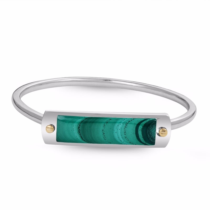 Thumbnail of Malachite Big Id Cuff Bracelet image