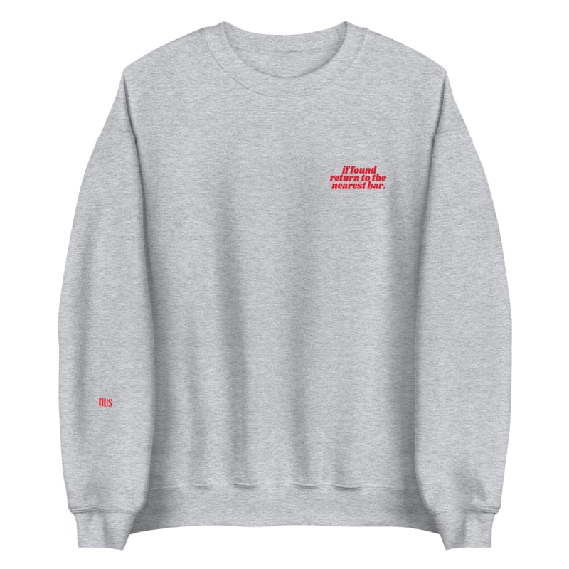 Thumbnail of Return To The Bar Sweatshirt- Grey image