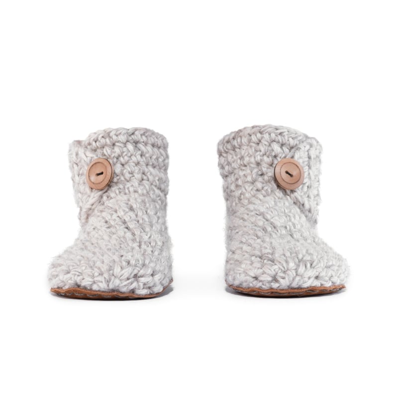 Thumbnail of Barefoot Bamboo Wool House Booties In Soft Grey image