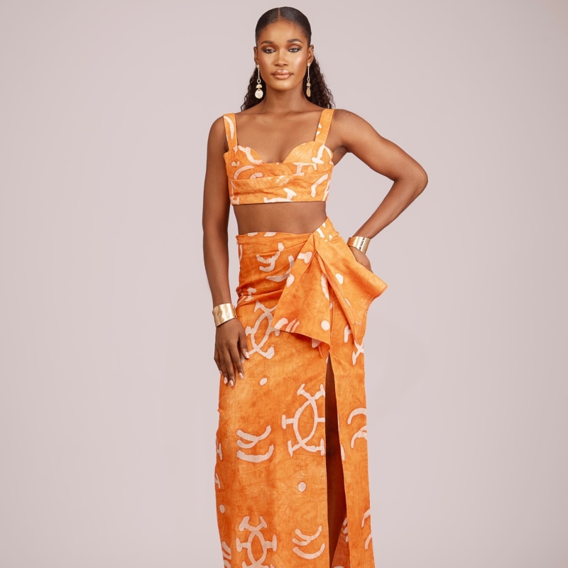 Thumbnail of Ifunanya Draped Skirt image