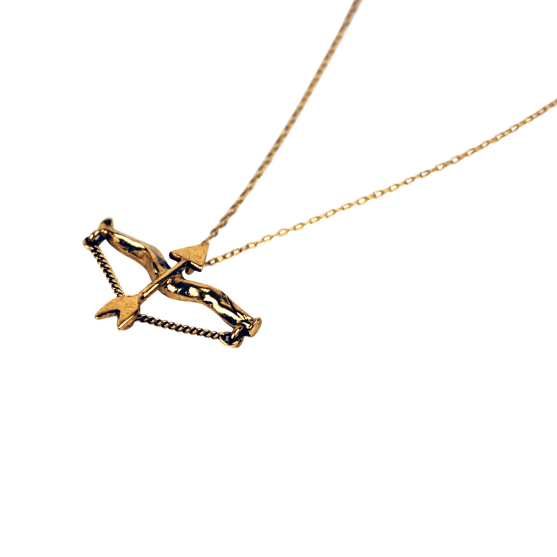 Thumbnail of Bow & Arrow Necklace - Gold image