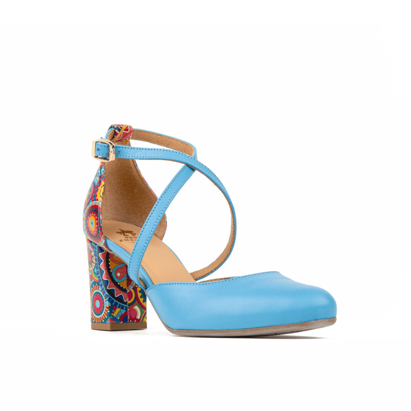 Blue designer heels 2025