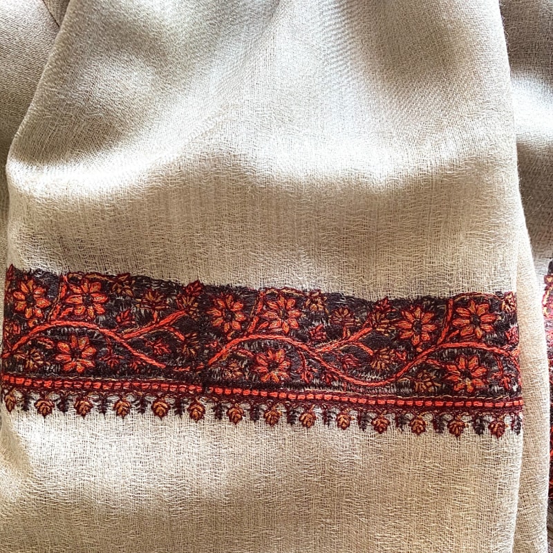 Thumbnail of Hammam Cashmere Embroidered Scarf Shawl image