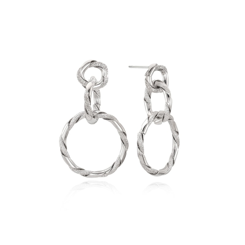 Thumbnail of Uranus Hoop Earrings In White Gold image