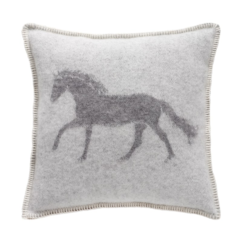 Thumbnail of Grey Horse Cushion Cover image