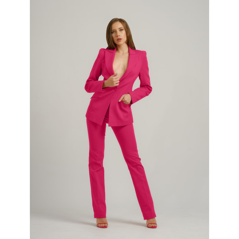 Thumbnail of Illusion Classic Tailored Suit - Hot Pink image