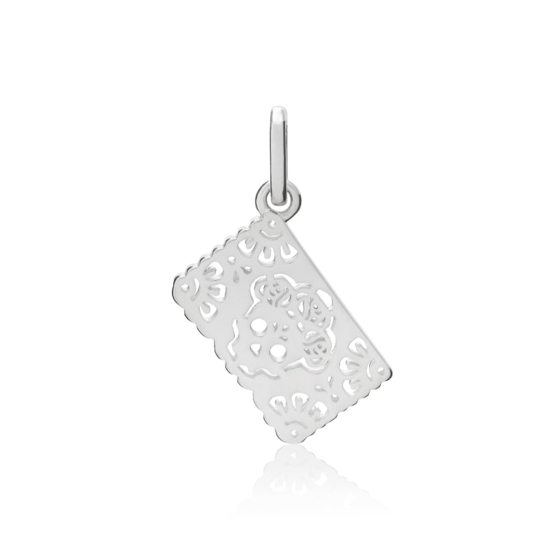 Thumbnail of Catrina Papel Picado Sterling Silver Charm image