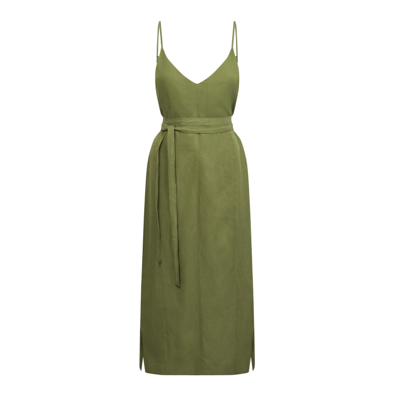 Silhouette Silk Cowl Slip Dress Mint - Sea Green, Anaphe