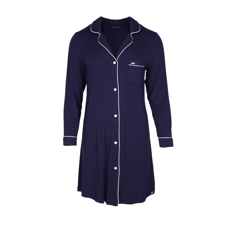 Thumbnail of Bamboo Long Sleeved Women'S Classic Nightshirt In Midnight image