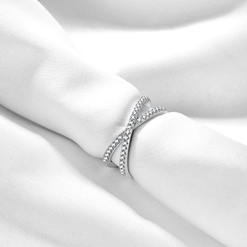 Pandora crossing paths ring hot sale