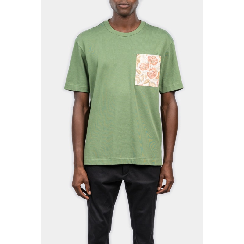 Inimigo Pocket Flower Monogram Comfort Green T-Shirt