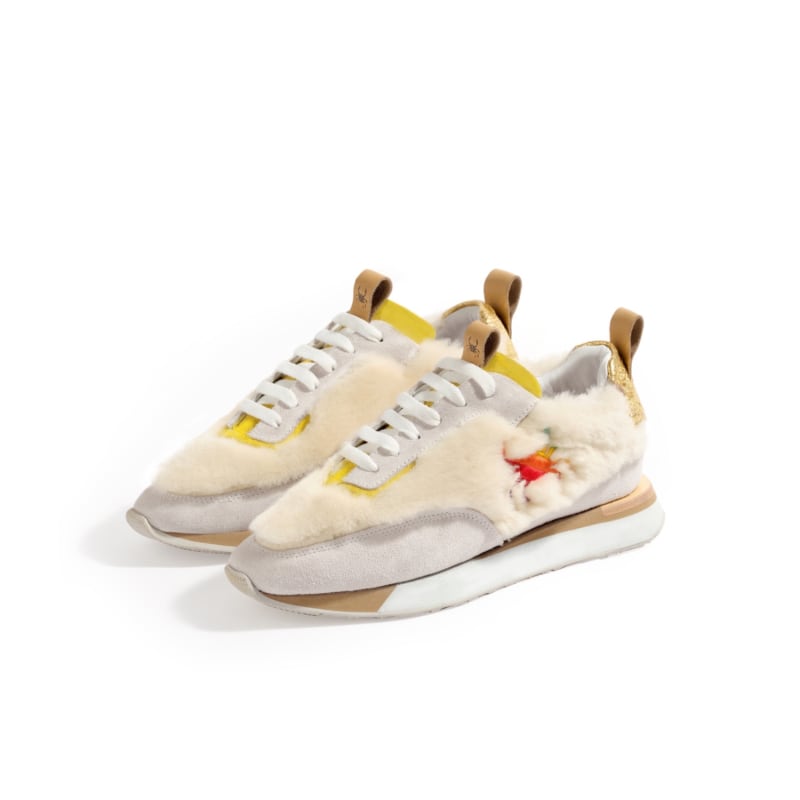 Furry sneakers online