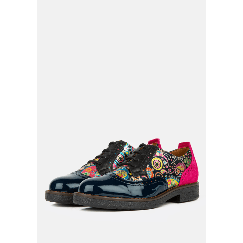 The Artist Navy Pink Womens Oxford Shoes Embassy London USA