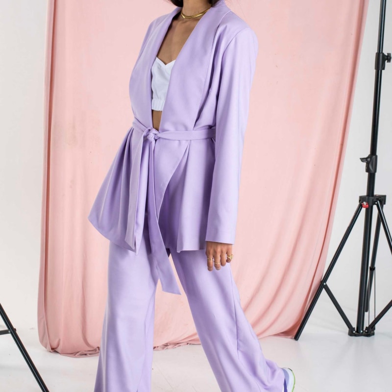 Thumbnail of The Confidence Suit - Blazer In Lilac image