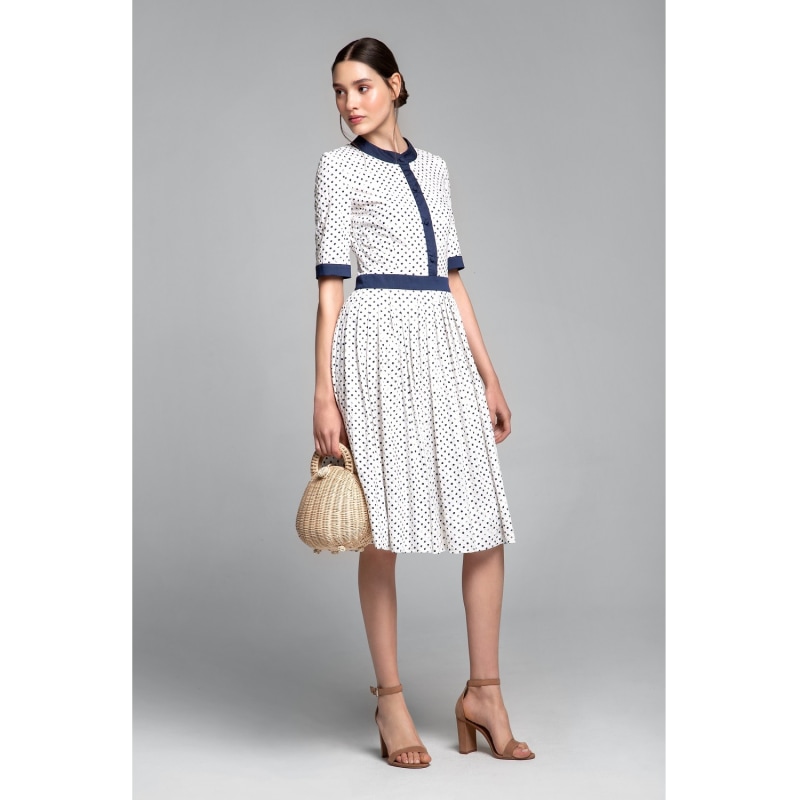 Thumbnail of Verity Polka Dot Midi Dress image