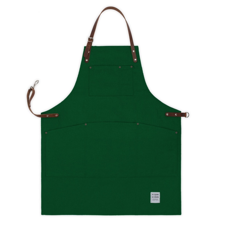 Thumbnail of Shropshire Green Canvas & Leather Original Apron image