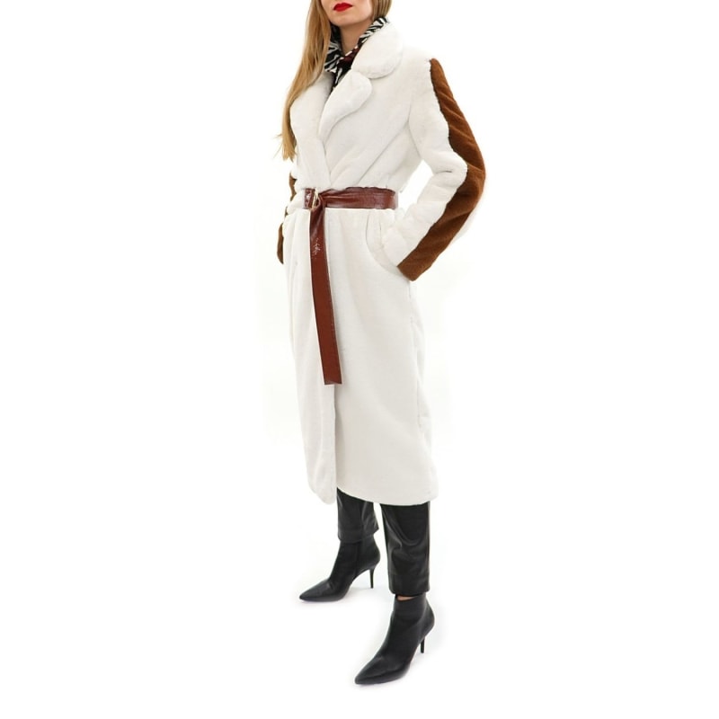 Thumbnail of Faux Fur Coat Heera Marshmallow image