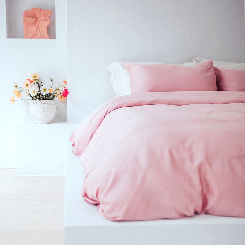 Thumbnail of Single Bamboo Sheet Set, With Pillow Slip - Pink image