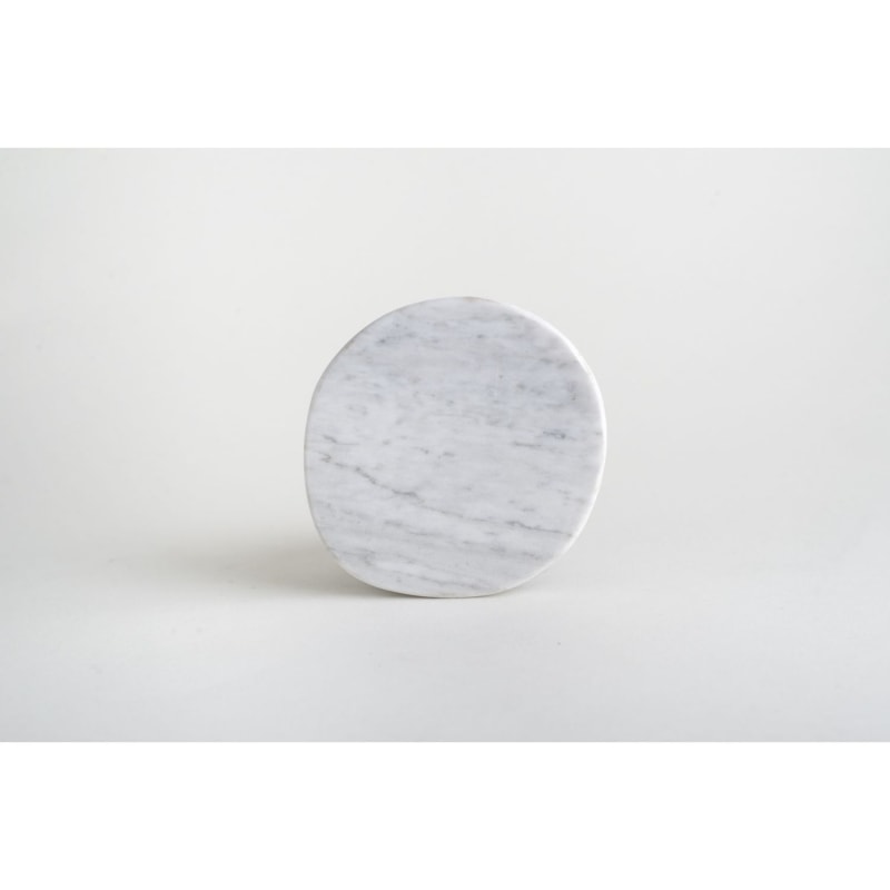 Thumbnail of Pebbles Coasters Set - White Marble image