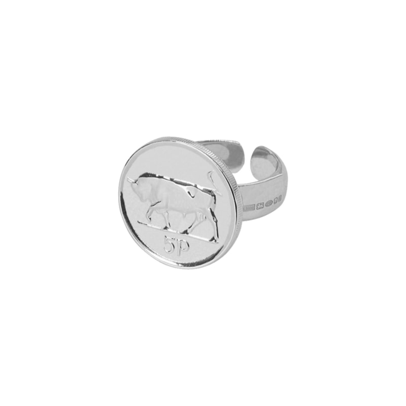 Thumbnail of Irish 5P Adjustable Ring Silver image