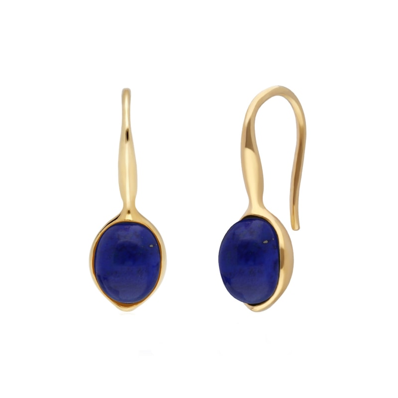 Thumbnail of Irregular Lapis Lazuli Hook Earrings image