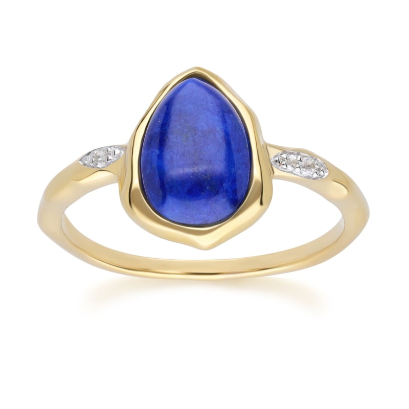 Lapis Lazuli Earrings 14k Gold-plated Sterling Silver Marquise Shape Lapis Lazuli Earrings 14k Gold-plated Sterling Silver Marquise Shape