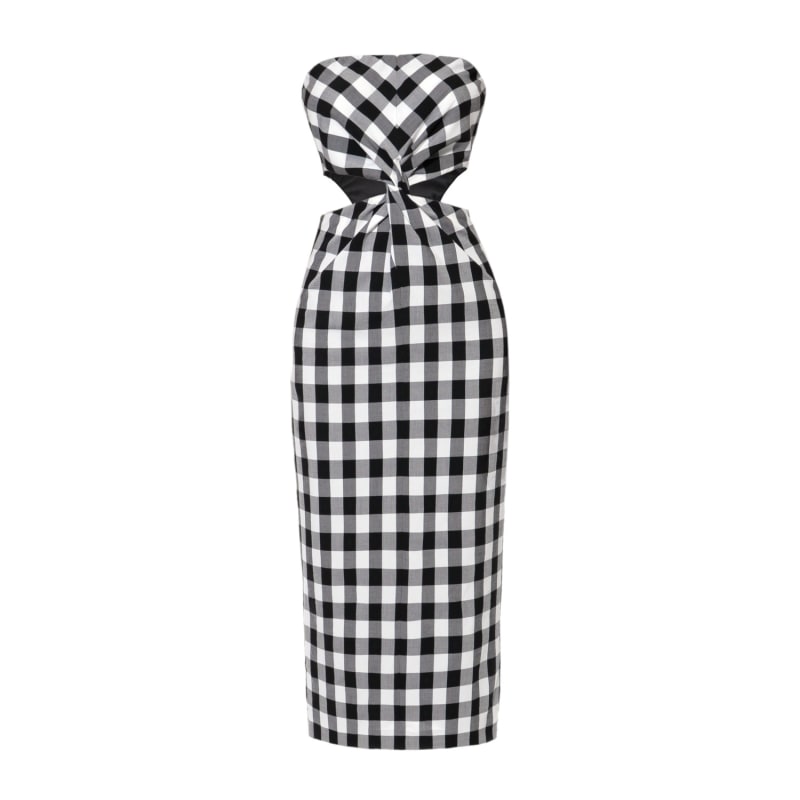 Isabella Dress | Natural W Black Check Isabella Dress | Natural W Black Check
