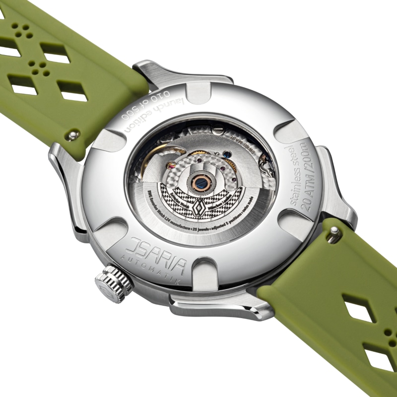 Thumbnail of Isaria Isar Green Men's Swiss Automatic Watch Made In Germany image